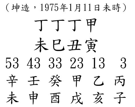 天干連三字